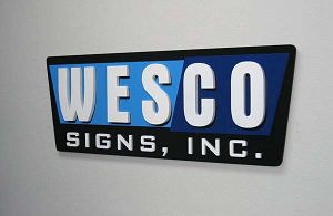 Corporate ID Layered Acrylic Sign Wesco