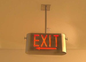 Specialty Stainless Steel Exit Sign 2